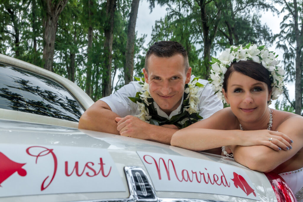 Why a White Stretch Limousine Adds Magic to Your Hawaii Wedding Day