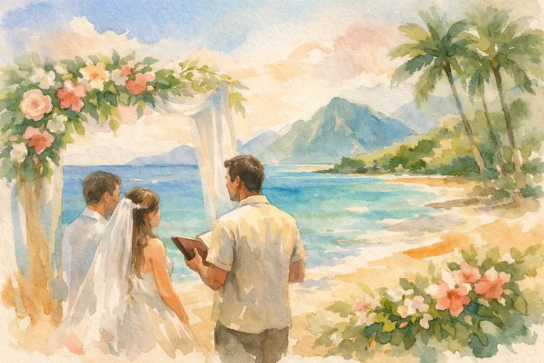 How to Book a Beach Wedding Officiant in Oahu