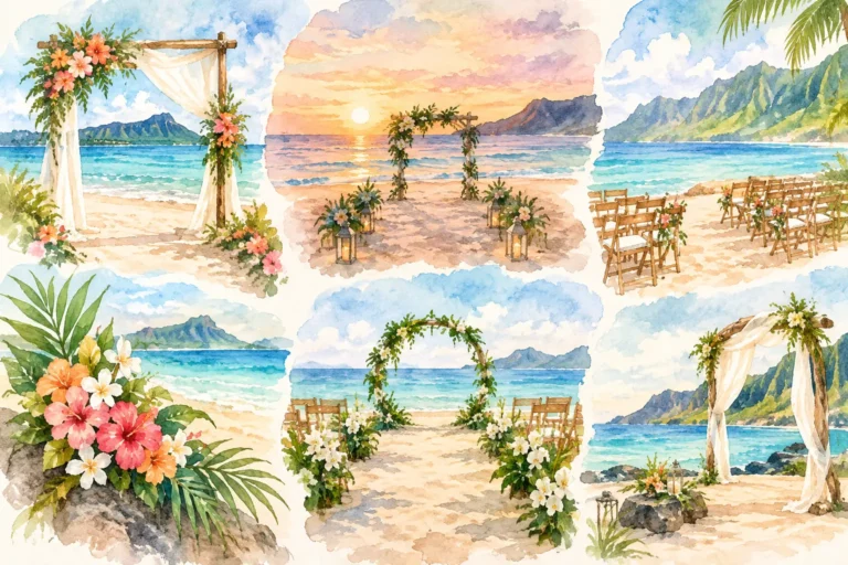 8 Beautiful Beach Ceremony Examples for Oahu