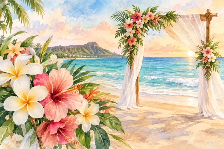 Beach Wedding Flower Guide for Oahu Couples